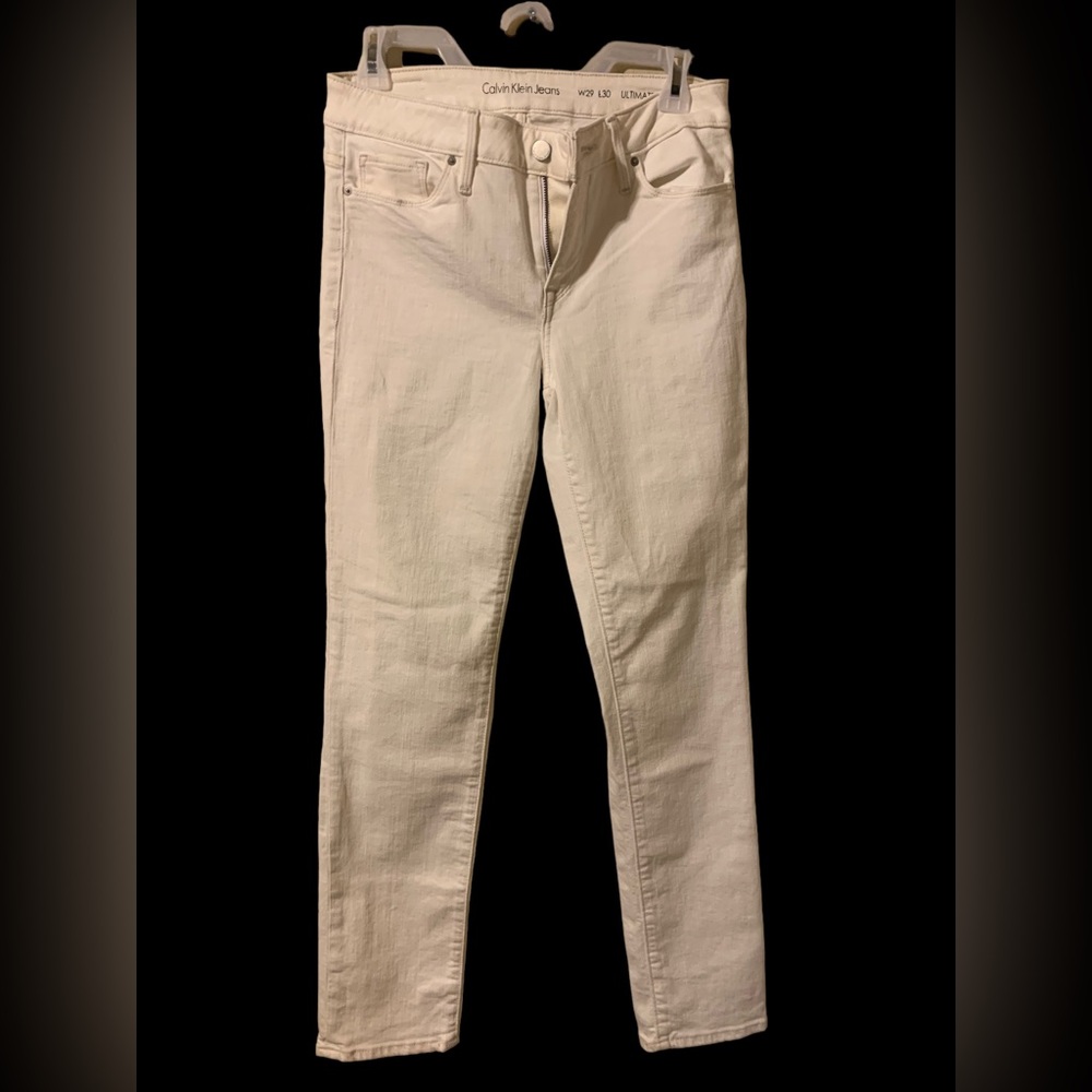 Calvin Klein white jeans